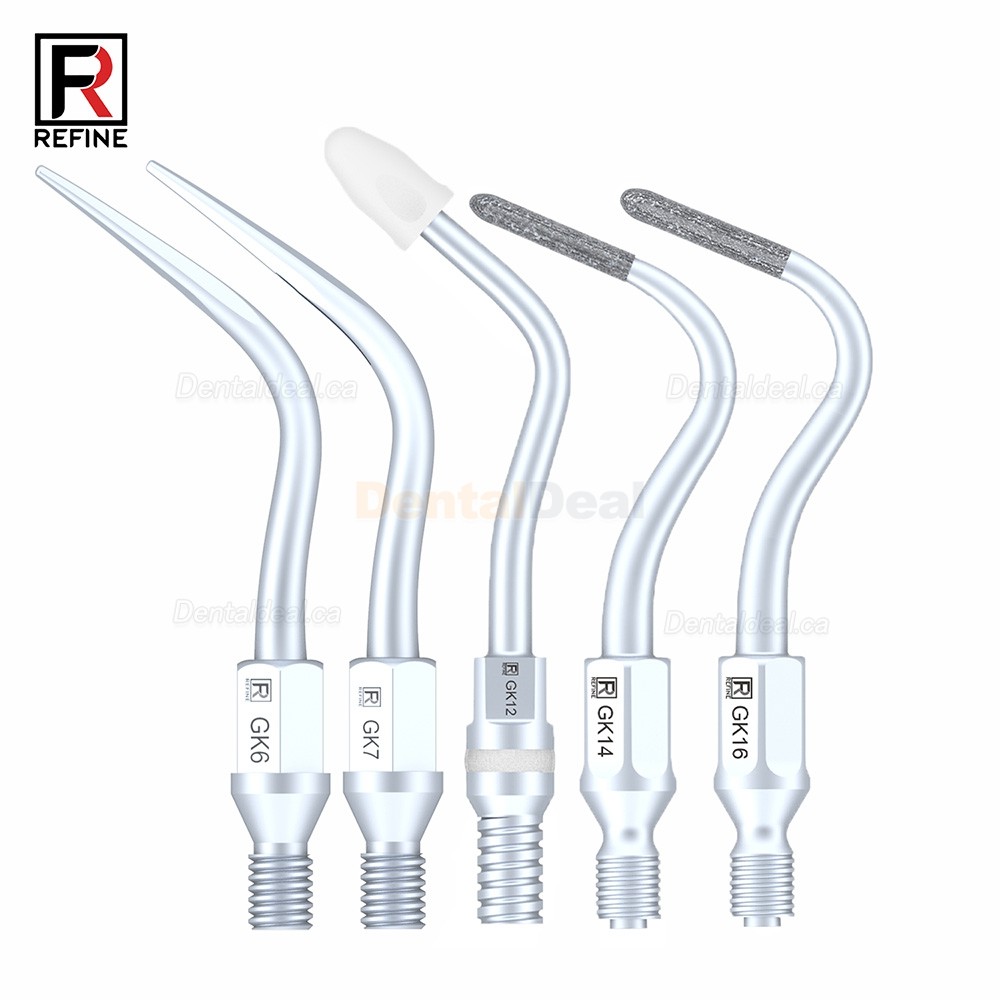 5Pcs Refine&reg; Dental Air Scaler Tips GK1 GK2 GK3 GK4 GK5 GK6 GK7 GK12 GK14 GK16 Fit KAVO SONICflex Scaler Handpiece